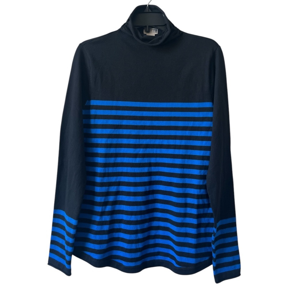 Duluth Trading Co Women’s S’no Sweat Turtleneck Sweater Coolmax M Black Blue